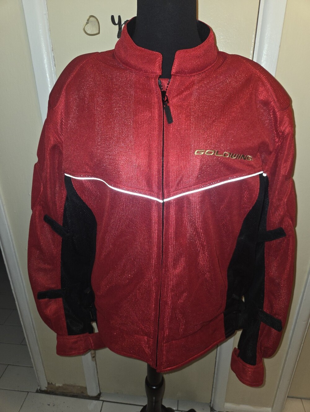 Women's Red Motorcycle Jacket